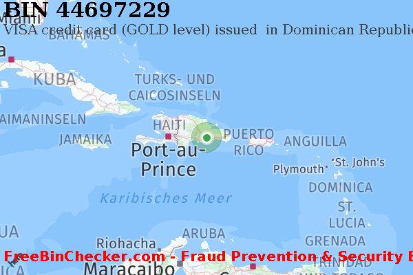 44697229 VISA credit Dominican Republic DO BIN-Liste