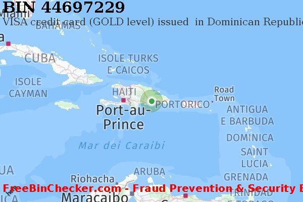 44697229 VISA credit Dominican Republic DO Lista BIN