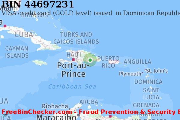 44697231 VISA credit Dominican Republic DO বিন তালিকা