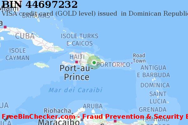 44697232 VISA credit Dominican Republic DO Lista BIN