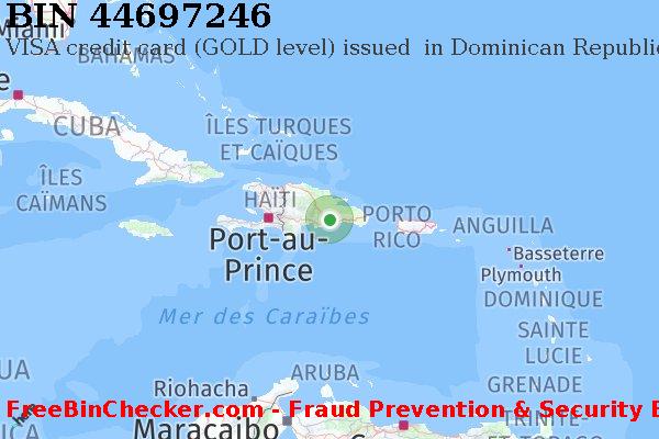 44697246 VISA credit Dominican Republic DO BIN Liste 
