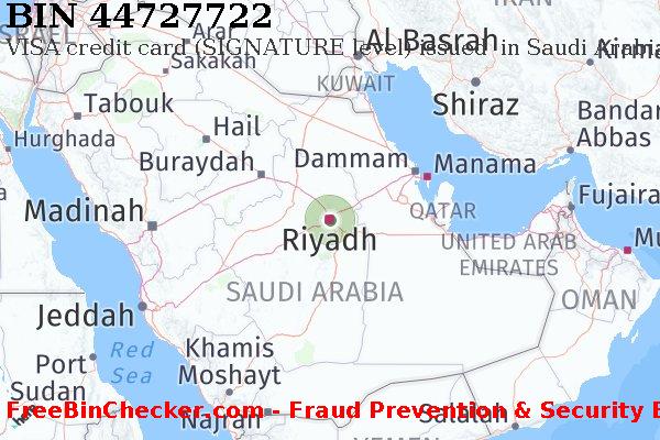 44727722 VISA credit Saudi Arabia SA BIN List