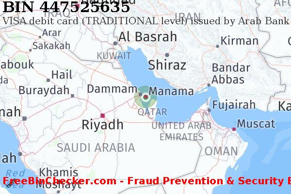 447525635 VISA debit Bahrain BH BIN List