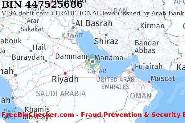 447525686 VISA debit Bahrain BH BIN List