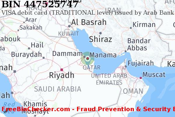 447525747 VISA debit Bahrain BH BIN List