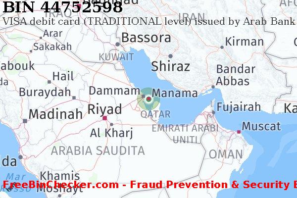 44752598 VISA debit Bahrain BH Lista BIN