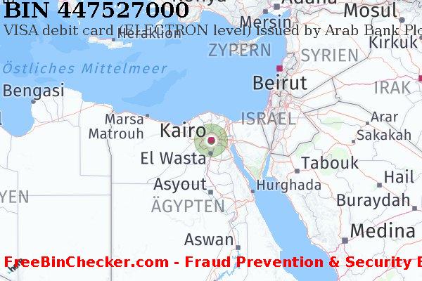 447527000 VISA debit Egypt EG BIN-Liste