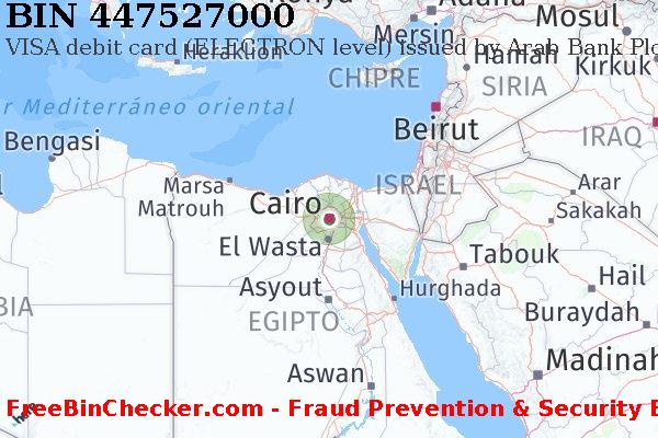 447527000 VISA debit Egypt EG Lista de BIN