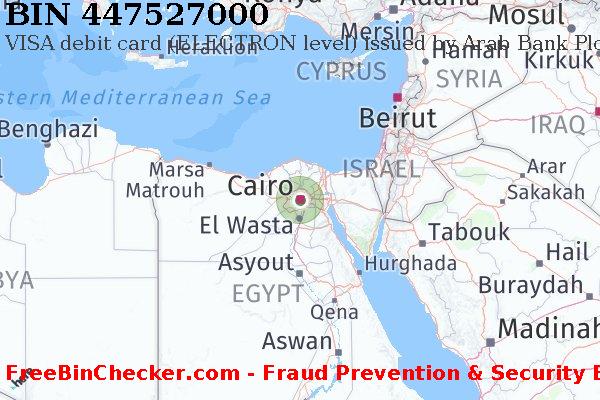 447527000 VISA debit Egypt EG बिन सूची