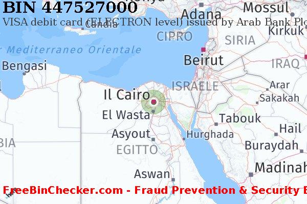 447527000 VISA debit Egypt EG Lista BIN