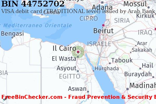 44752702 VISA debit Egypt EG Lista BIN