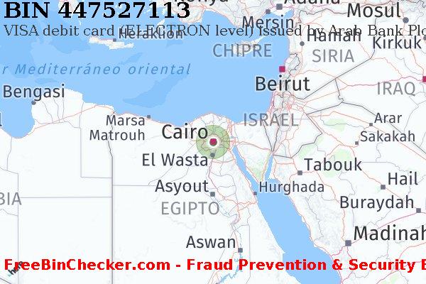 447527113 VISA debit Egypt EG Lista de BIN