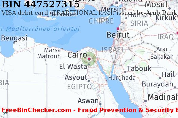 447527315 VISA debit Egypt EG Lista de BIN