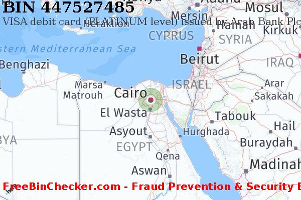 447527485 VISA debit Egypt EG BIN List