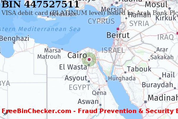 447527511 VISA debit Egypt EG BIN List