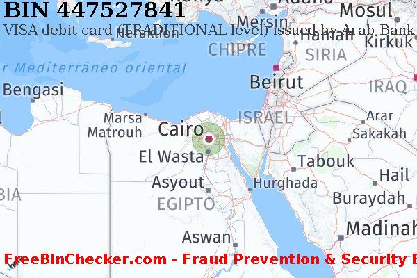 447527841 VISA debit Egypt EG Lista de BIN