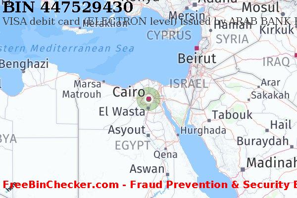 447529430 VISA debit Egypt EG बिन सूची