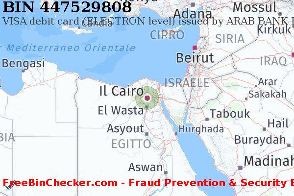 447529808 VISA debit Egypt EG Lista BIN