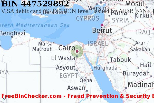 447529892 VISA debit Egypt EG BIN Lijst