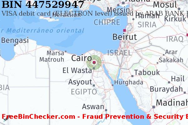 447529947 VISA debit Egypt EG Lista de BIN