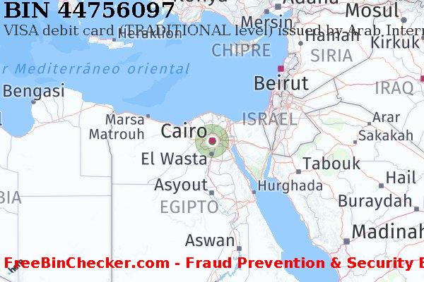 44756097 VISA debit Egypt EG Lista de BIN