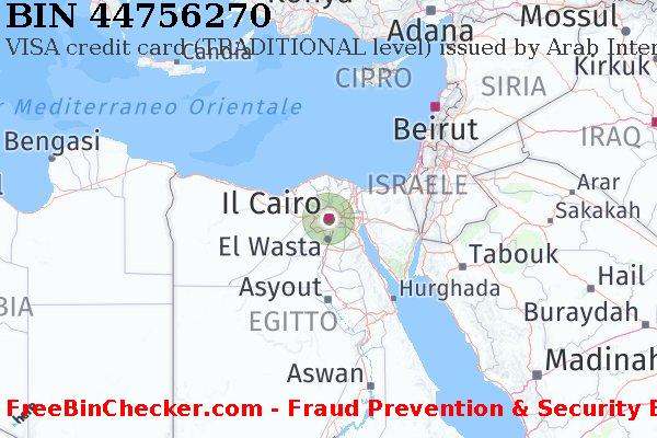 44756270 VISA credit Egypt EG Lista BIN