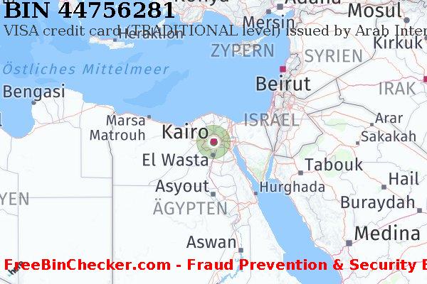 44756281 VISA credit Egypt EG BIN-Liste