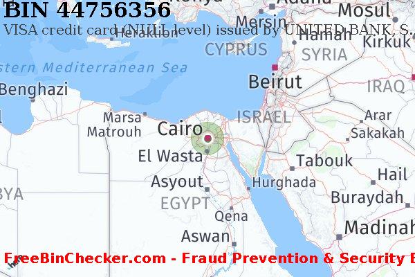 44756356 VISA credit Egypt EG बिन सूची