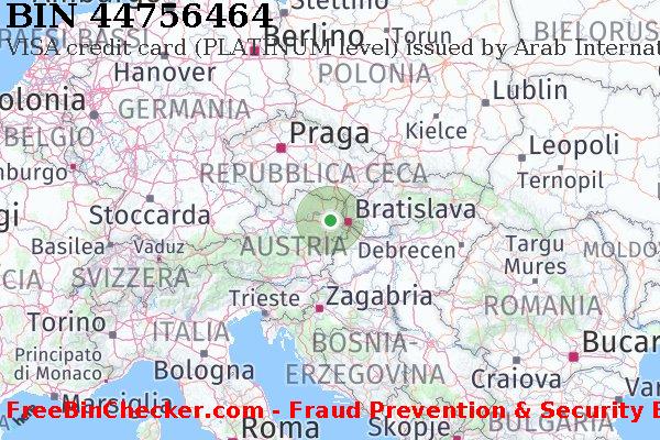 44756464 VISA credit Austria AT Lista BIN