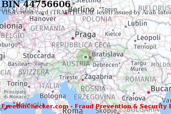 44756606 VISA credit Austria AT Lista BIN