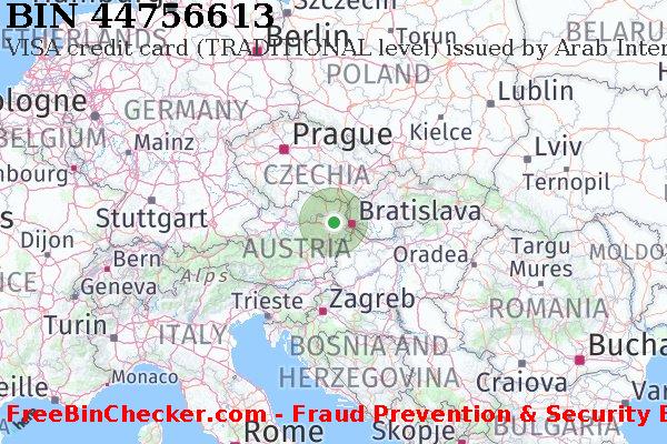 44756613 VISA credit Austria AT Lista de BIN