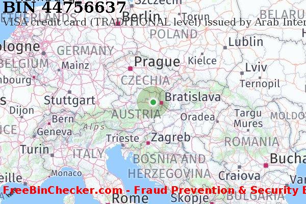 44756637 VISA credit Austria AT Lista de BIN