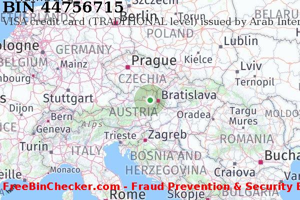 44756715 VISA credit Austria AT BIN 목록