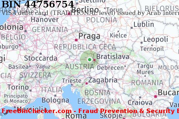 44756754 VISA debit Austria AT Lista BIN
