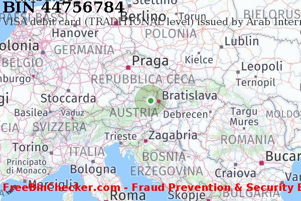 44756784 VISA debit Austria AT Lista BIN
