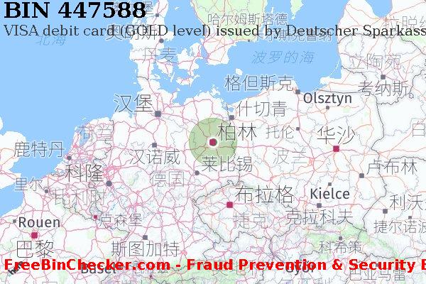 447588 VISA debit Germany DE BIN列表