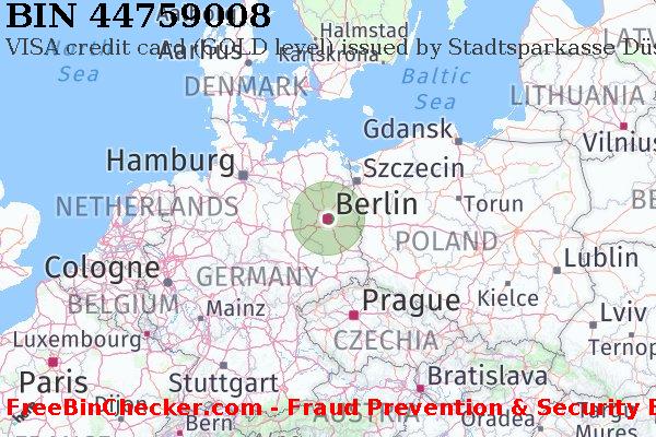 44759008 VISA credit Germany DE BIN List