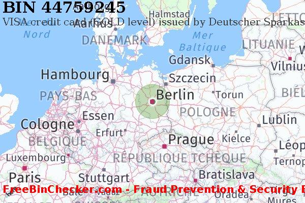 44759245 VISA credit Germany DE BIN Liste 