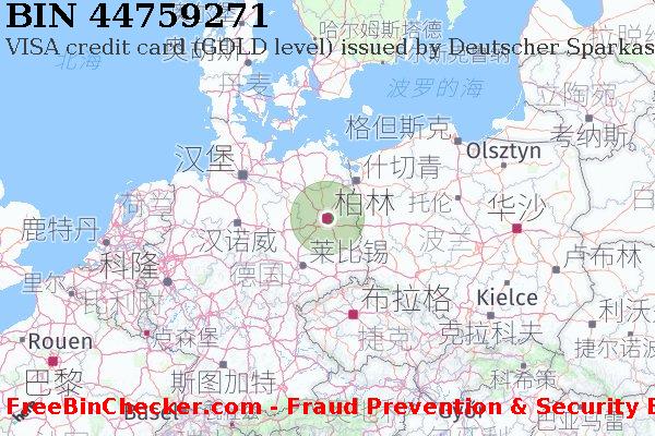 44759271 VISA credit Germany DE BIN列表