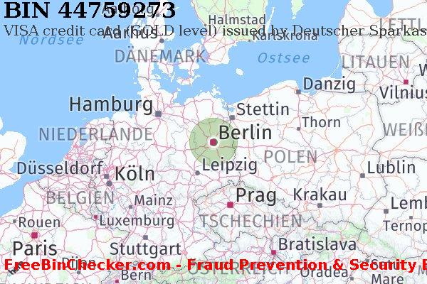44759273 VISA credit Germany DE BIN-Liste