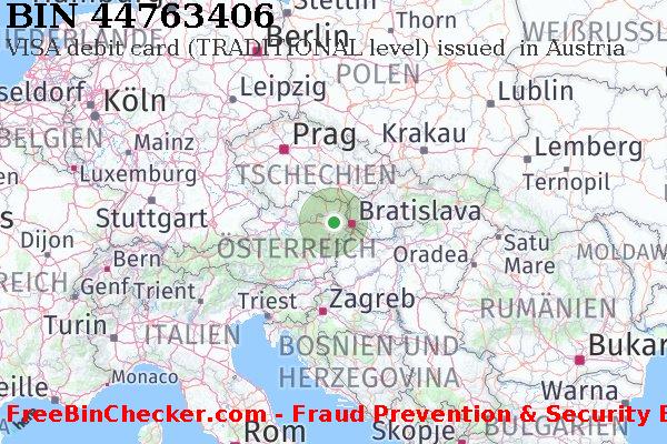 44763406 VISA debit Austria AT BIN-Liste
