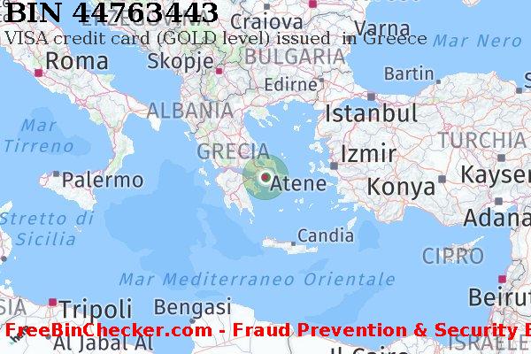 44763443 VISA credit Greece GR Lista BIN