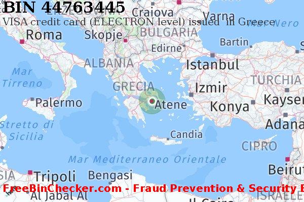 44763445 VISA credit Greece GR Lista BIN