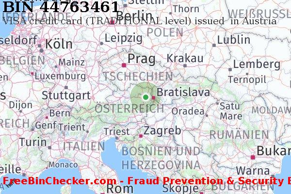44763461 VISA credit Austria AT BIN-Liste