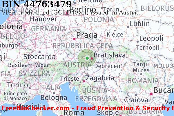 44763479 VISA credit Austria AT Lista BIN