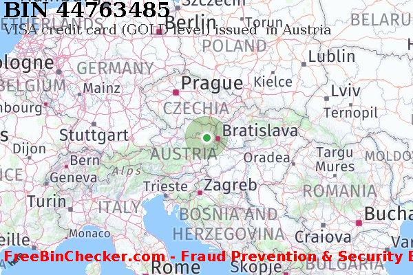 44763485 VISA credit Austria AT Lista de BIN