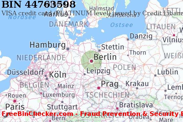 44763598 VISA credit Germany DE BIN-Liste