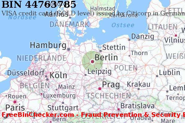 44763785 VISA credit Germany DE BIN-Liste