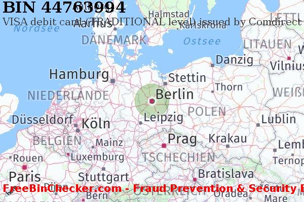 44763994 VISA debit Germany DE BIN-Liste