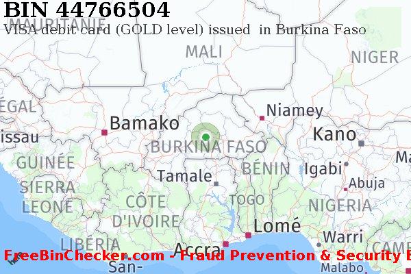44766504 VISA debit Burkina Faso BF BIN Liste 